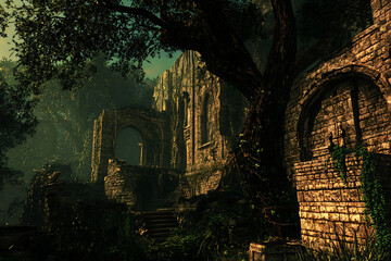 ruins of the old castle