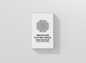 Medium Size Flat Rectangle Box Mockup Vol. 2