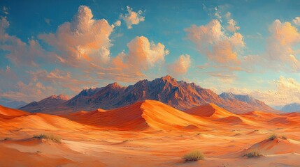 Naklejka premium Desert dunes