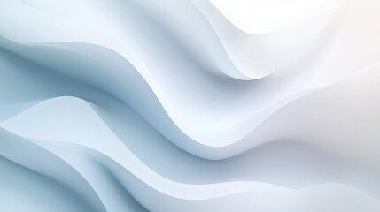 Fototapeta premium Abstract White and Blue Waves