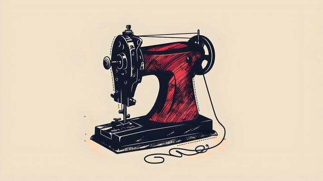 recommend clip art: Sewing Machine Logo design concept, Tailor Sewing vector, Fashion Simple Design Template, Vector Illustration