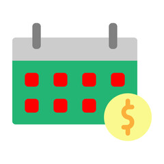 Calendar Vector Flat Icon Design