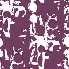 Seamless pattern with a simple abstract drawing