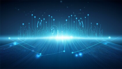 Abstract technology communication concept vector background