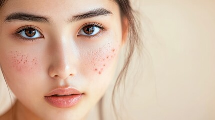 Obraz premium Close-Up of a Japanese Girl's Expression