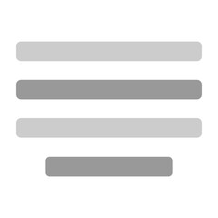 Fototapeta premium Justified Vector Flat Icon Design