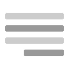 Obraz premium Justify Text Vector Flat Icon Design