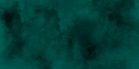 Green smoke on the dark background, Deep Blue Dramatic Horizontal Background With Beautiful Universe Dust, Abstract smoke over the black background. Smoke background.Smoke movement on black background