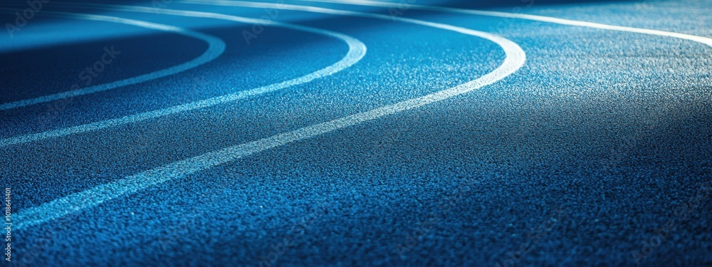 Aufkleber minimalist running track abstract, a close-up view showcasing abstract lines of a running track in a
