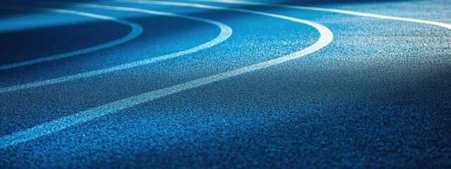 Minimalist Running Track Abstract, a close-up view showcasing abstract lines of a running track in a sleek, minimalist design