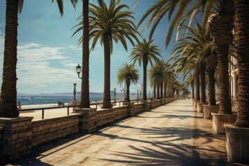 palm trees on the beach