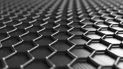 Representation of graphene an allotrope of carbon consisting of a single layer of atoms arranged in a hexagonal lattice nanostructure
