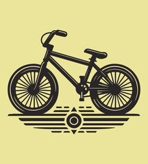 Fototapeta premium Bicycle silhouette vector