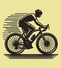 Bicycle silhouette vector