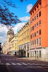Obraz premium City scene Oslo Norway vertical photo