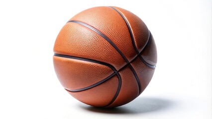 Obraz premium Basketball ball isolated on white background