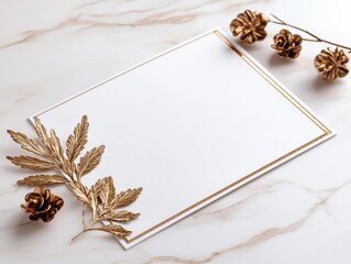 A beautifully designed wedding invitation card featuring elegant floral patterns and intricate calligraphy