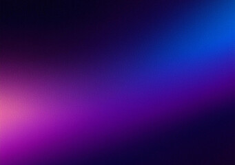 Fototapeta premium Purple black blue dark glowing grainy gradient background noise texture poster header banner design copy space