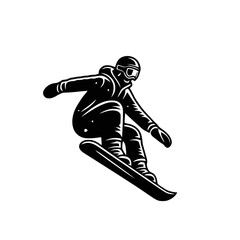 Obraz premium Snowboarding rider. winter active sports modern design isolated vector illustration 