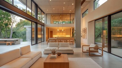 Modern Living Room with Open Concept Design