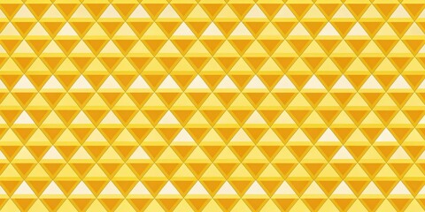 Retro yellow triangles seamless pattern background for vintage design projects