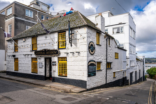 Penzance, United Kingdom, 27.09.2024, The Admiral Benbow, a nautical-themed pub restaurant in Penzance