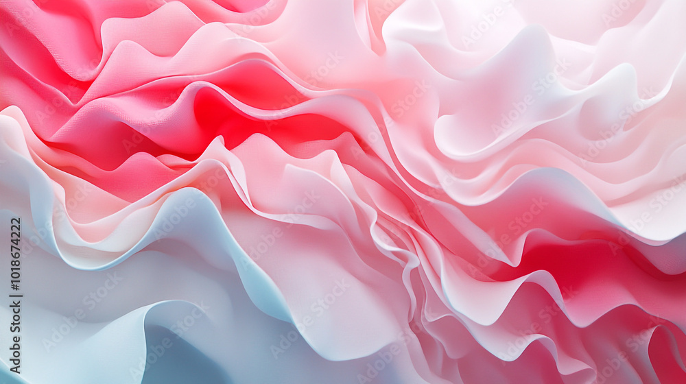 Aufkleber colorful waves of fabric create a stunning visual display with textures and gradients