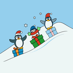 snowman and santa claus