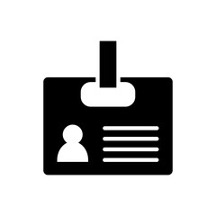 ID card icon vector