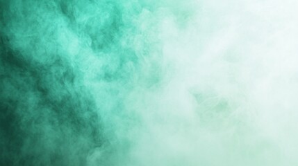 Fototapeta premium Abstract green smoke or fog background, creating a mystical and calm atmosphere, perfect for design projects and creative concepts.