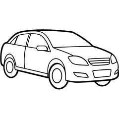 car isolated on white