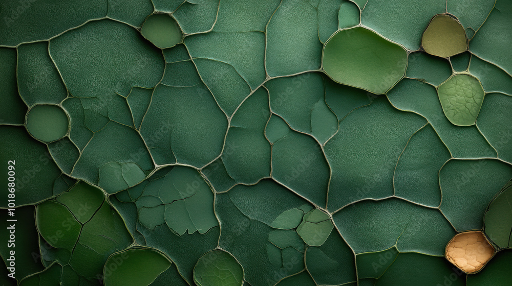 Poster highly detailed magnified image of leafs surface showcasing intricate textures and patterns. vibrant