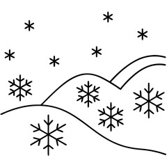 christmas background with snowflakes