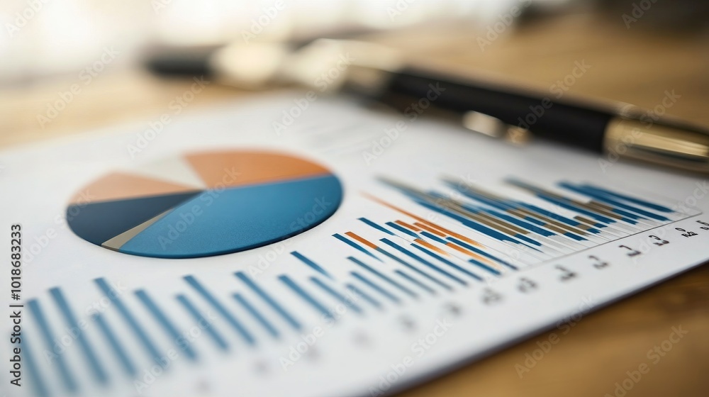 Poster data analysis with pie chart and bar graphs