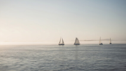 Blurred sea background.