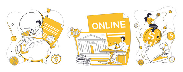 Investment vector illustration. The currency success circulates through veins effective financial management Invest in improvement, and dividends success will echo through halls your business