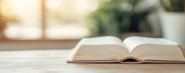 Bible basked in celestial light, symbolic of divine presence and spiritual wisdom