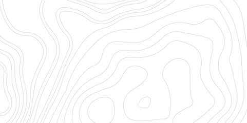 Abstract Contour Topographic Line Pattern in Black and White, Modern Wavy white topography abstracted on a white backdrop.