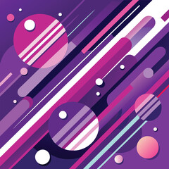 Abstract background with converging diagonal purple and white lines. Generative AI.