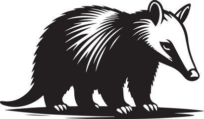 Aardvark vector silhouette 