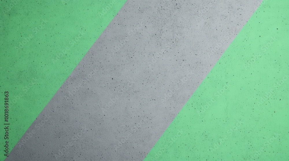 Poster abstract geometric pattern featuring green and gray stripes on a texture background.