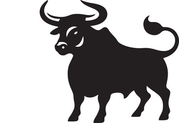 Bull vector silhouette 