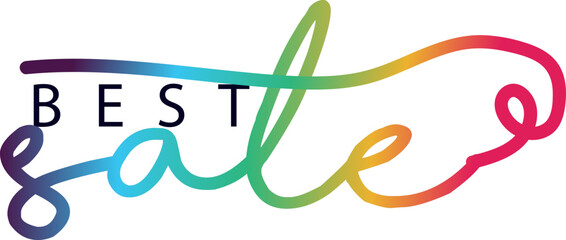 Best sale text, hot sale design, Best sale text gradient