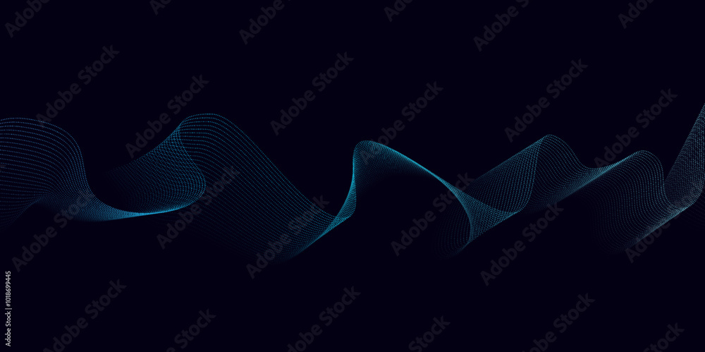 Poster abstract gradient wave background design. wave design in black background. abstract wave background 