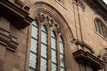 Obraz premium Window in a Catholic church, Heidelberg, Germany