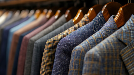 Obraz premium Luxury Collection of Patterned Men Suits