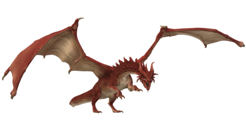 Dragon isolated on a Transparent Background