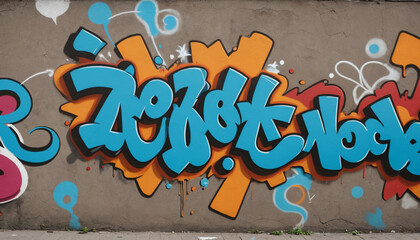 Abstract old school graffiti, good for background