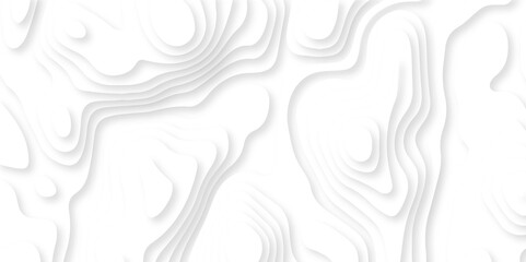 White minimal abstract background 3d papercut and grid spiral realistic design use for ads banner and advertising print design. 3d topography relief. Vector topographic illustration.