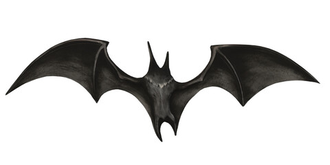 Scary Spooky Bat isolated on a Transparent Background